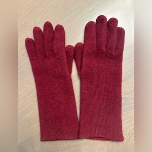 Bergdorf Goodman 100% cashmere long gloves